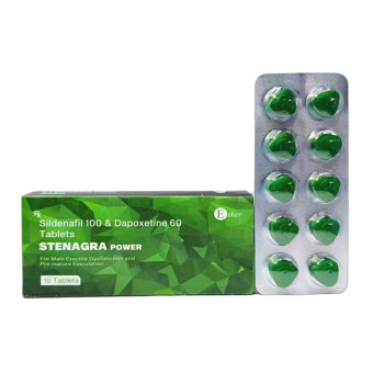 Stenagra Power (Силденафил 100мг + Дапоксетин 60мг) 10таб