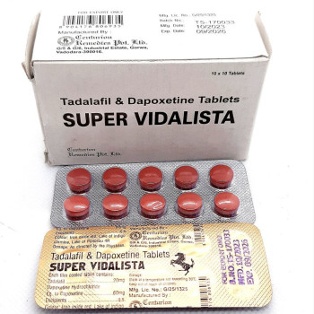 Super Vidalista (Тадалафил 20мг + Дапоксетин 60мг) 10таб